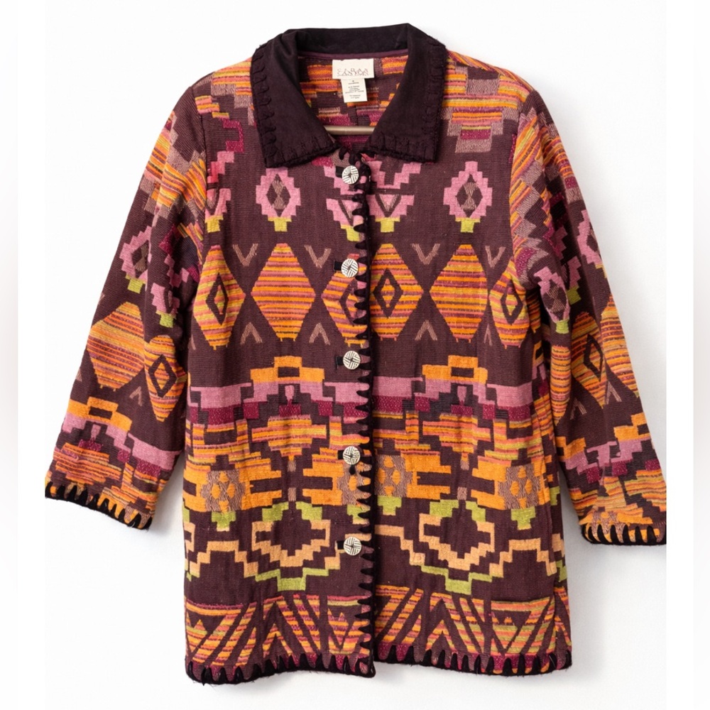 Vintage Cedar Canyon Southwestern Style Tapestry Jacket